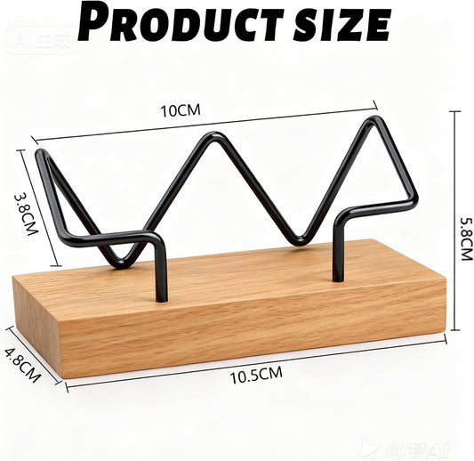 Wood Business Card Holder for Desk,Business Card Display Stand