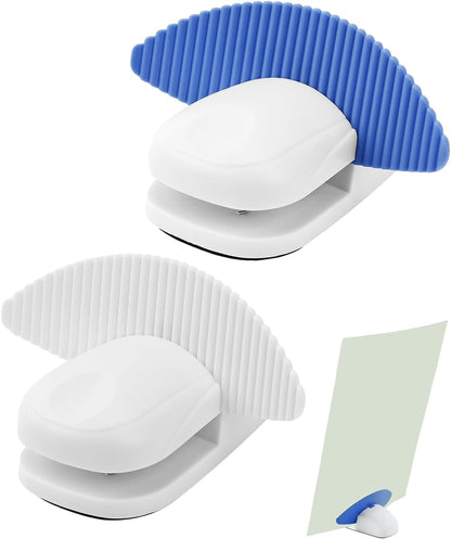 3 Pack Desktop Paper Holder Stand for Typing (White Blue Red)