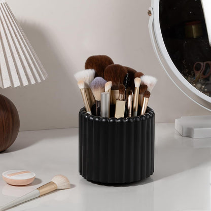 Rotating Pen Holder for Desk Removable Pencil Cup, Small White