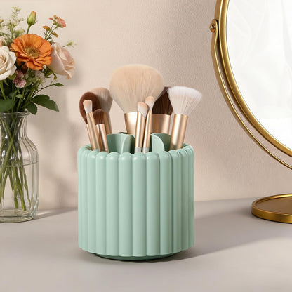 Rotating Pen Holder for Desk Removable Pencil Cup, Small White