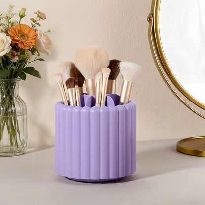 Rotating Pen Holder for Desk Removable Pencil Cup, Small White