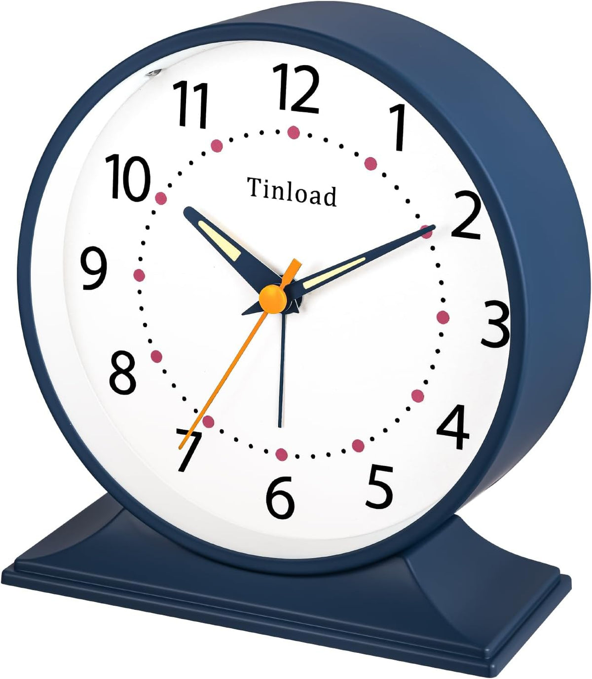 4.5" Antique Retro Analog Alarm Clock, Small Silent Bedside Desk Clock with Manual Light, Battery Operated, Snooze, for Living Room, Bedroom, Bedside, Desk(Green)