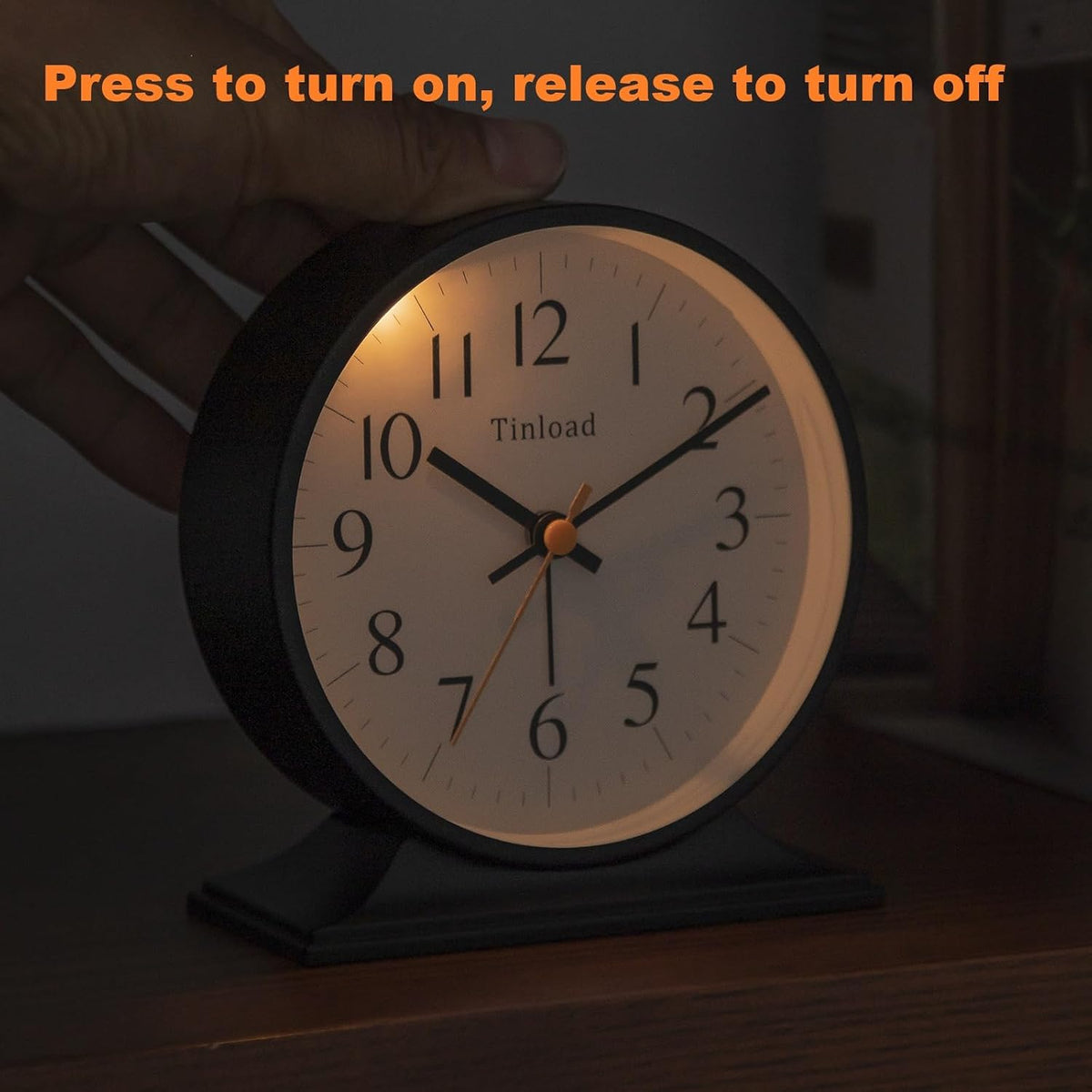 4.5" Antique Retro Analog Alarm Clock, Small Silent Bedside Desk Clock with Manual Light, Battery Operated, Snooze, for Living Room, Bedroom, Bedside, Desk(Green)