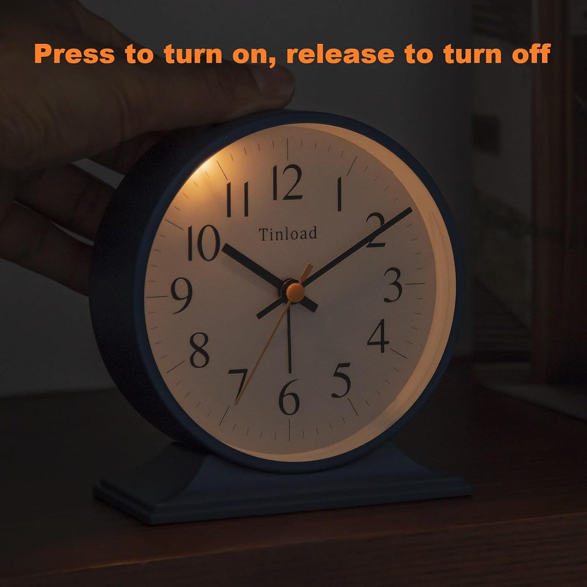 4.5" Antique Retro Analog Alarm Clock, Small Silent Bedside Desk Clock with Manual Light, Battery Operated, Snooze, for Living Room, Bedroom, Bedside, Desk(Green)