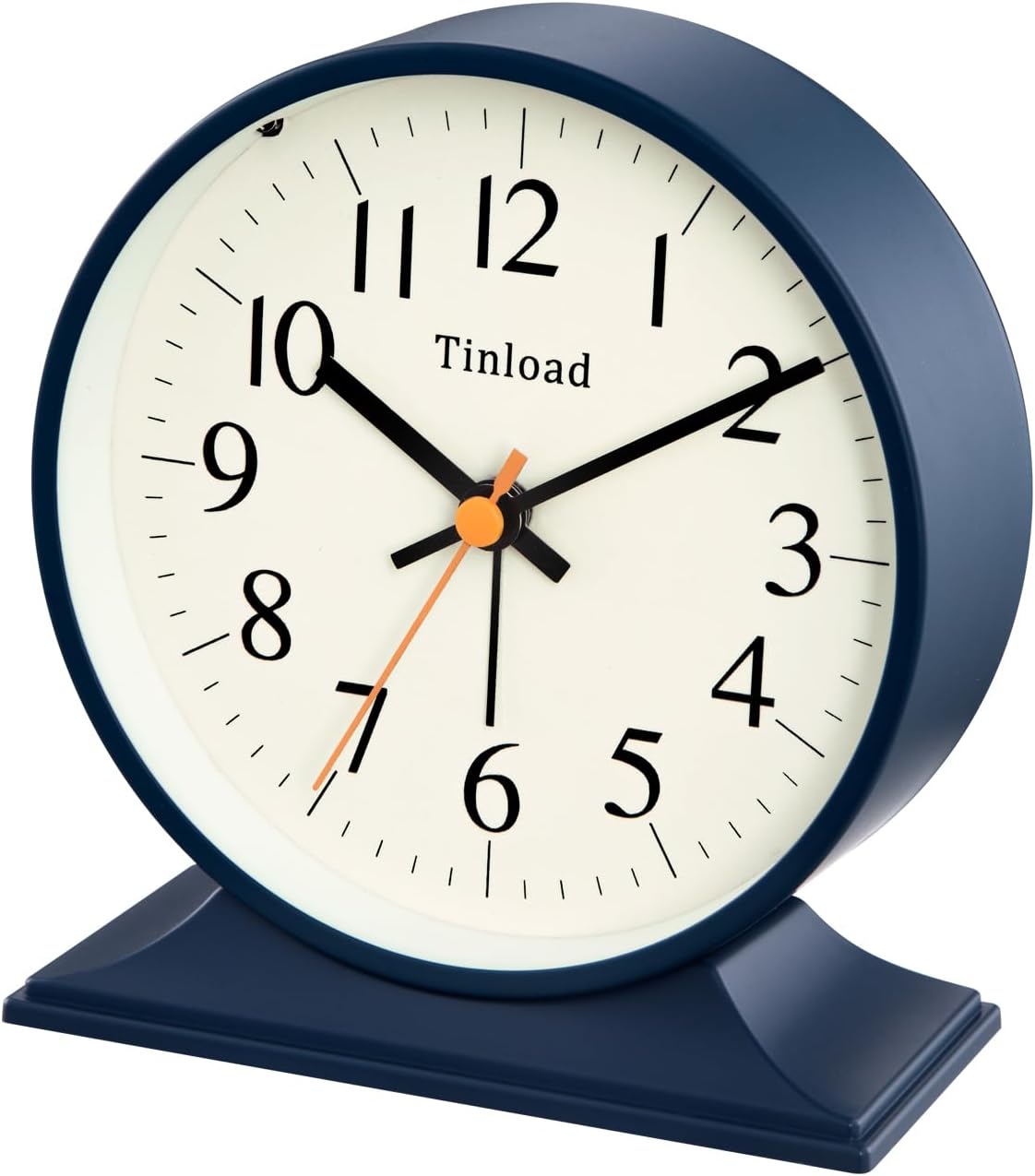 4.5" Antique Retro Analog Alarm Clock, Small Silent Bedside Desk Clock with Manual Light, Battery Operated, Snooze, for Living Room, Bedroom, Bedside, Desk(Green)