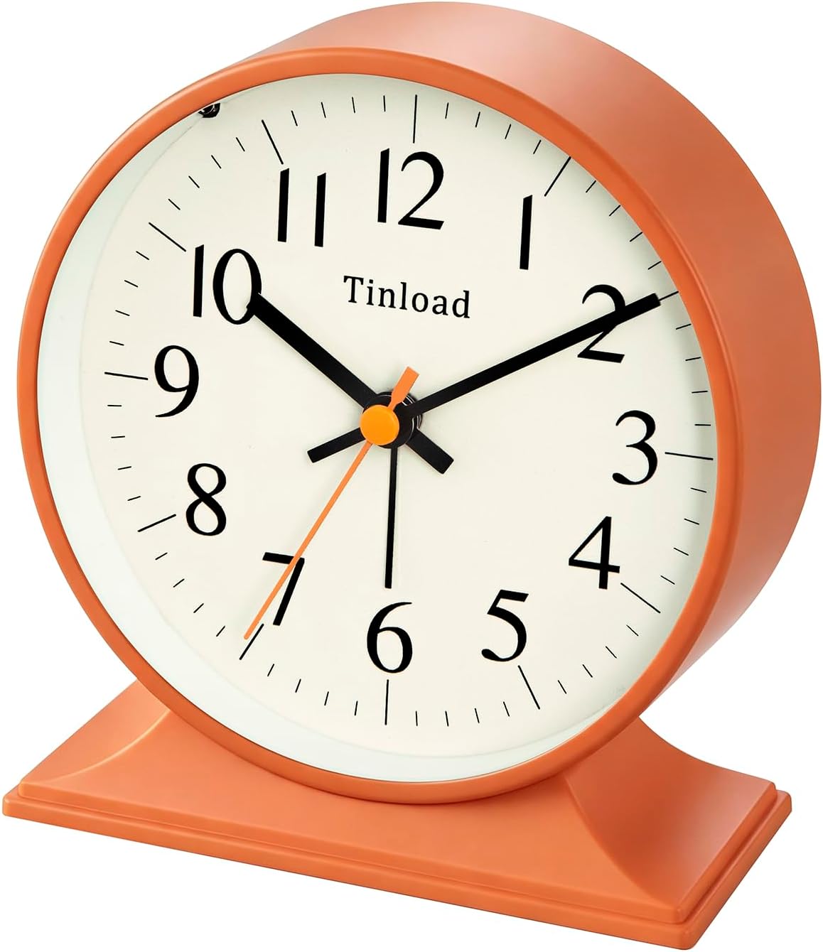 4.5" Antique Retro Analog Alarm Clock, Small Silent Bedside Desk Clock with Manual Light, Battery Operated, Snooze, for Living Room, Bedroom, Bedside, Desk(Green)