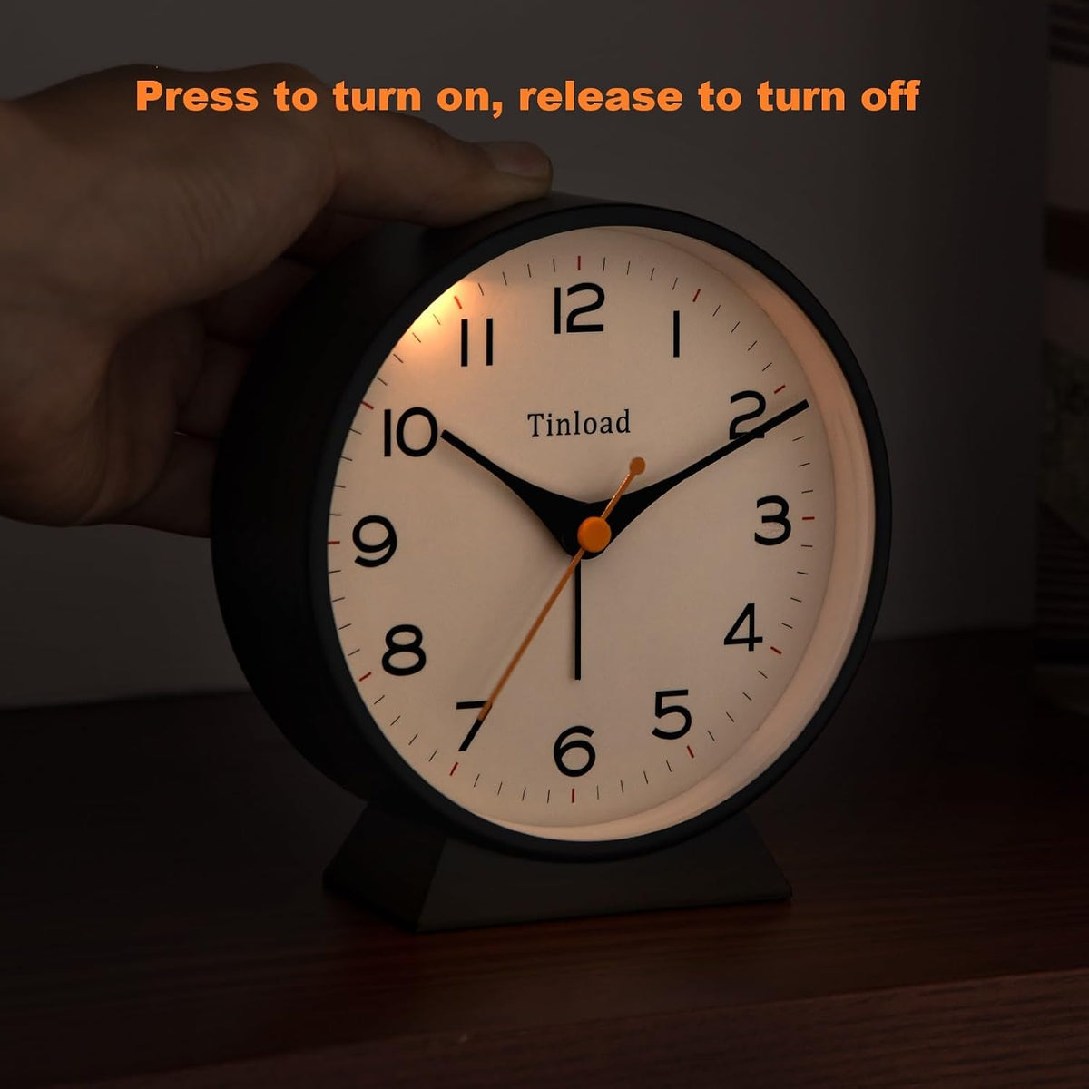 4.5" Antique Retro Analog Alarm Clock, Small Silent Bedside Desk Clock with Manual Light, Battery Operated, Snooze, for Living Room, Bedroom, Bedside, Desk(Green)