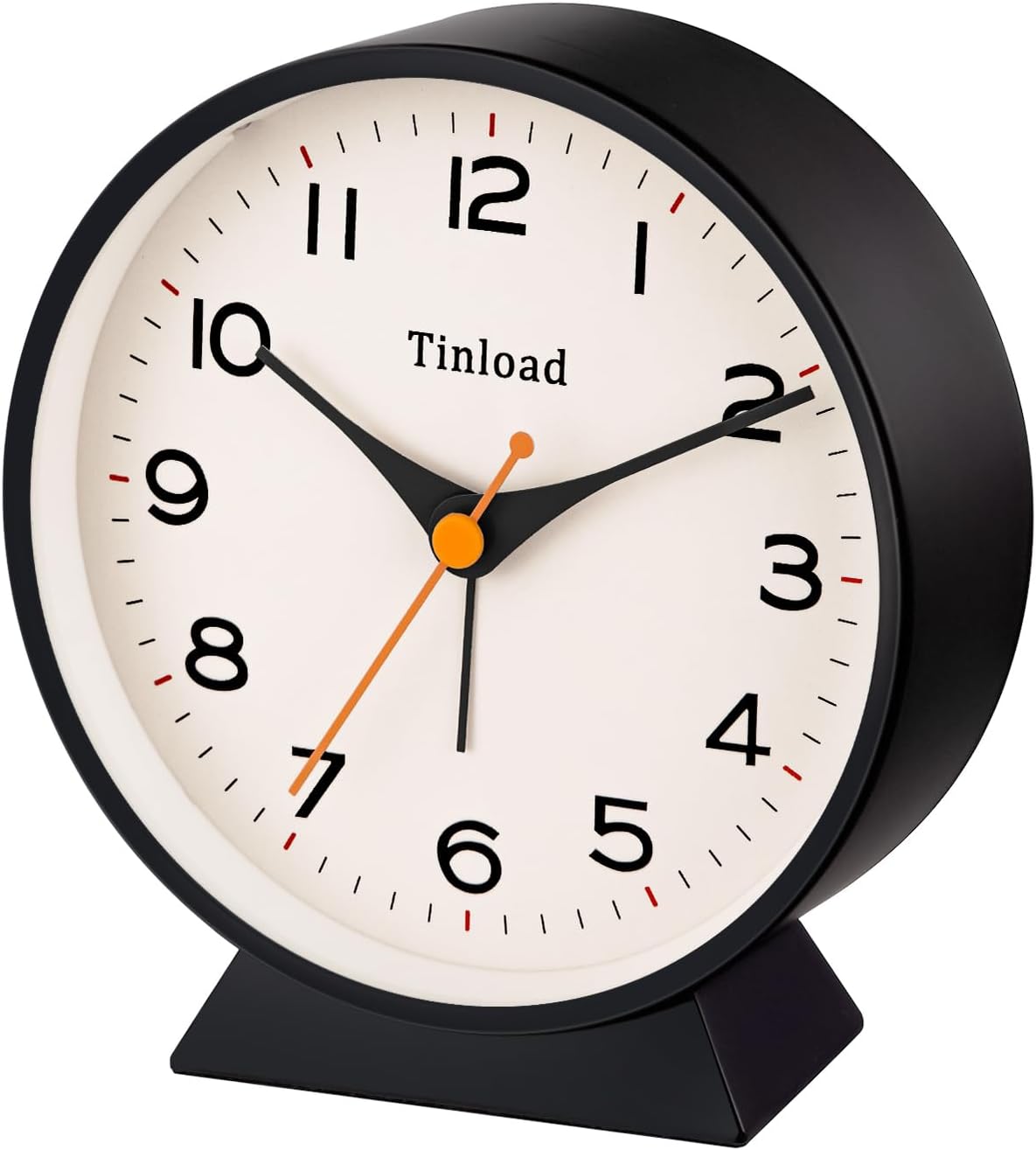 4.5" Antique Retro Analog Alarm Clock, Small Silent Bedside Desk Clock with Manual Light, Battery Operated, Snooze, for Living Room, Bedroom, Bedside, Desk(Green)