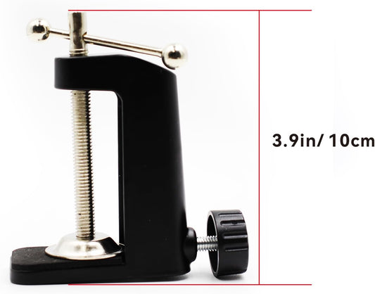 Universal C-Clamp Lamp Holder Desk Mount Clamp Base for Swing Arm Lights, DIY Lighting, Monitors, Workbenches