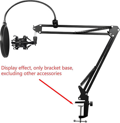 Universal C-Clamp Lamp Holder Desk Mount Clamp Base for Swing Arm Lights, DIY Lighting, Monitors, Workbenches