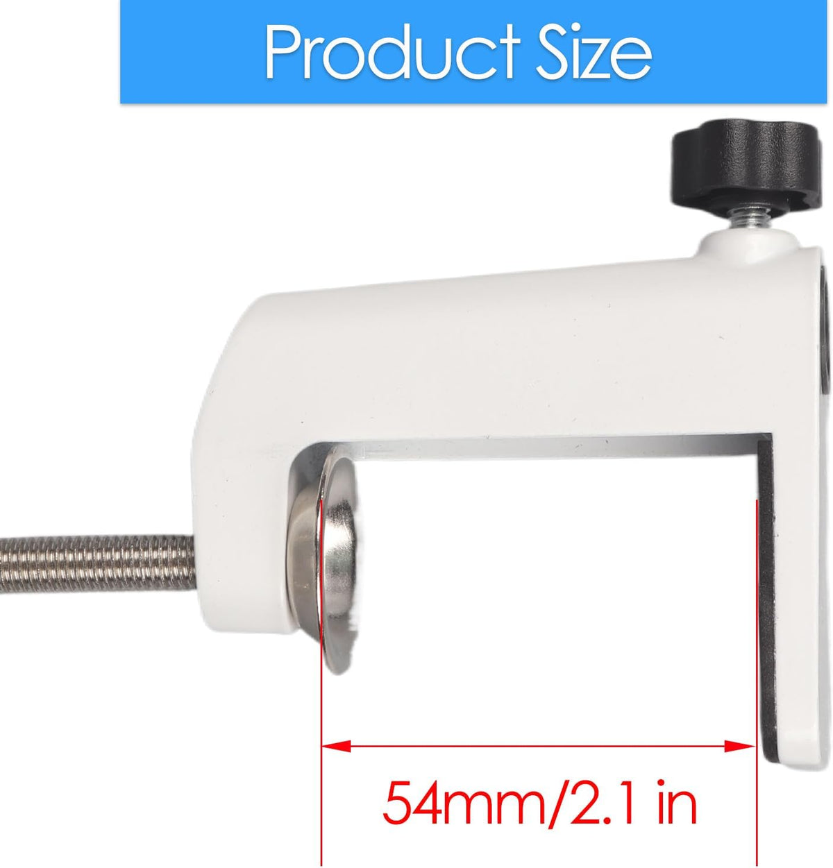 Universal C-Clamp Lamp Holder Desk Mount Clamp Base for Swing Arm Lights, DIY Lighting, Monitors, Workbenches