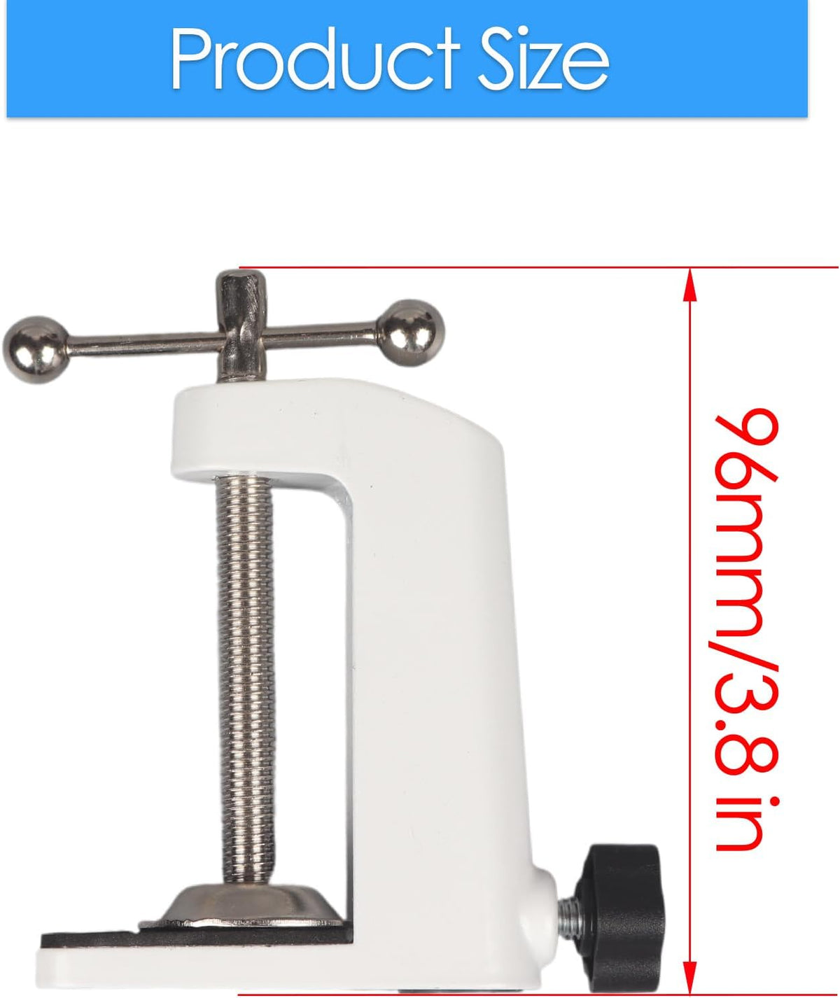 Universal C-Clamp Lamp Holder Desk Mount Clamp Base for Swing Arm Lights, DIY Lighting, Monitors, Workbenches