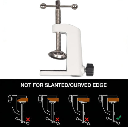 Universal C-Clamp Lamp Holder Desk Mount Clamp Base for Swing Arm Lights, DIY Lighting, Monitors, Workbenches