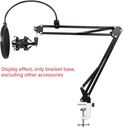 Universal C-Clamp Lamp Holder Desk Mount Clamp Base for Swing Arm Lights, DIY Lighting, Monitors, Workbenches
