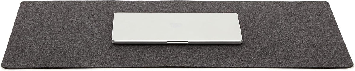 Mosen Medium Merino Wool Felt Desk Pad, Luxury Non-Slip Desk Mat, Blotter for Office and Home, 24W x 12H, Charcoal