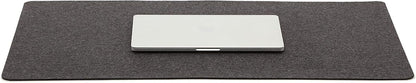 Mosen Medium Merino Wool Felt Desk Pad, Luxury Non-Slip Desk Mat, Blotter for Office and Home, 24W x 12H, Charcoal