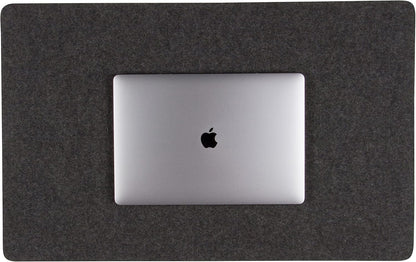 Mosen Medium Merino Wool Felt Desk Pad, Luxury Non-Slip Desk Mat, Blotter for Office and Home, 24W x 12H, Charcoal
