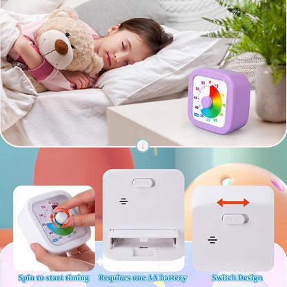 4 Pack Visual Timer, Gradient, Pink, Blue, Yellow, Green