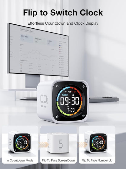 TK3 Pomodoro Timer Cube for Focus, Study, Work, Task, ADHD,Kitchen