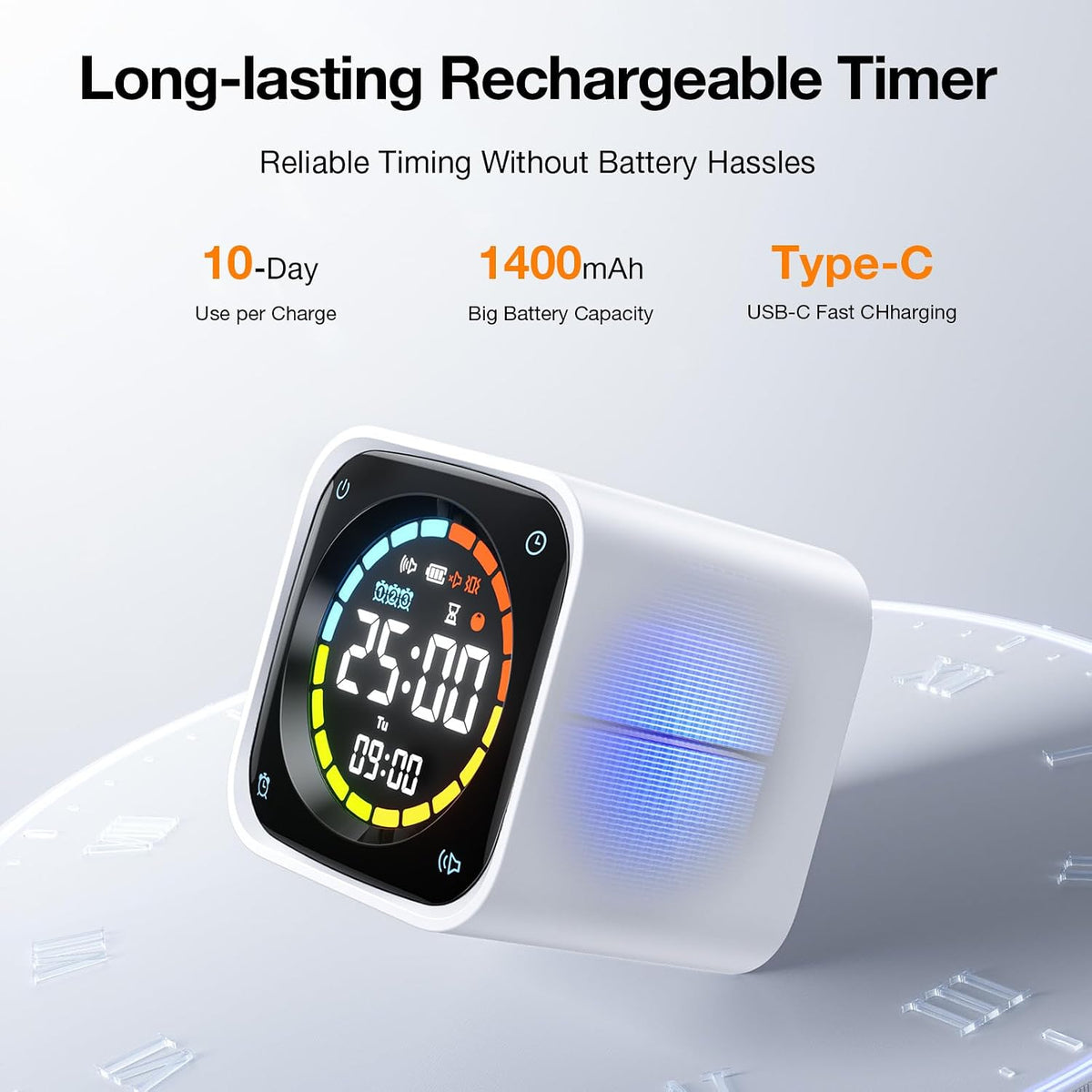 TK3 Pomodoro Timer Cube for Focus, Study, Work, Task, ADHD,Kitchen