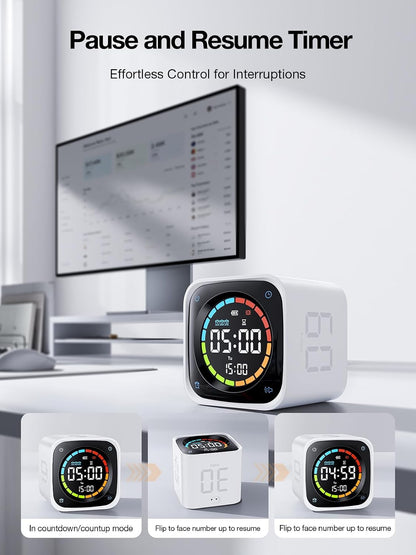 TK3 Pomodoro Timer Cube for Focus, Study, Work, Task, ADHD,Kitchen