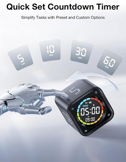 TK3 Pomodoro Timer Cube for Focus, Study, Work, Task, ADHD,Kitchen