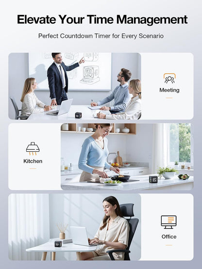 TK3 Pomodoro Timer Cube for Focus, Study, Work, Task, ADHD,Kitchen