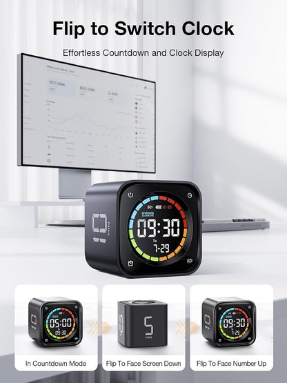 TK3 Pomodoro Timer Cube for Focus, Study, Work, Task, ADHD,Kitchen
