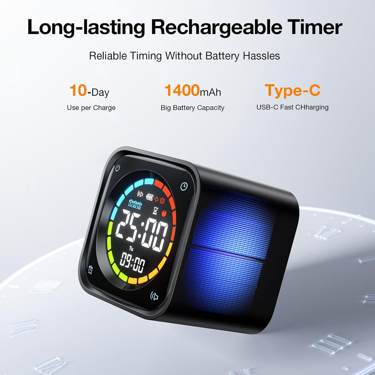 TK3 Pomodoro Timer Cube for Focus, Study, Work, Task, ADHD,Kitchen