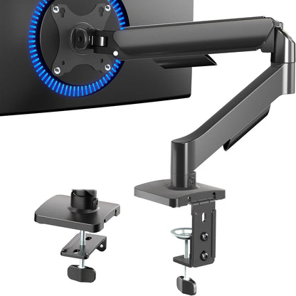 Dual Monitor Stand, Fully Adjustable Arms for 17 to 32 inch Screens, Mechanical Articulating Desk Mount, Gaming and Office Setups, VESA 75x75, 100x100, Max 19.8 lbs, Classic, Black, STAND-V002O