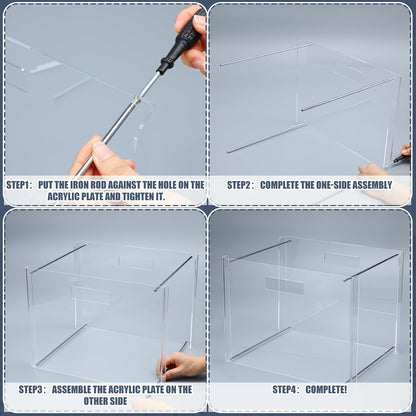 24 Hanging File Folders Acrylic Desktop Organizer,Pastel