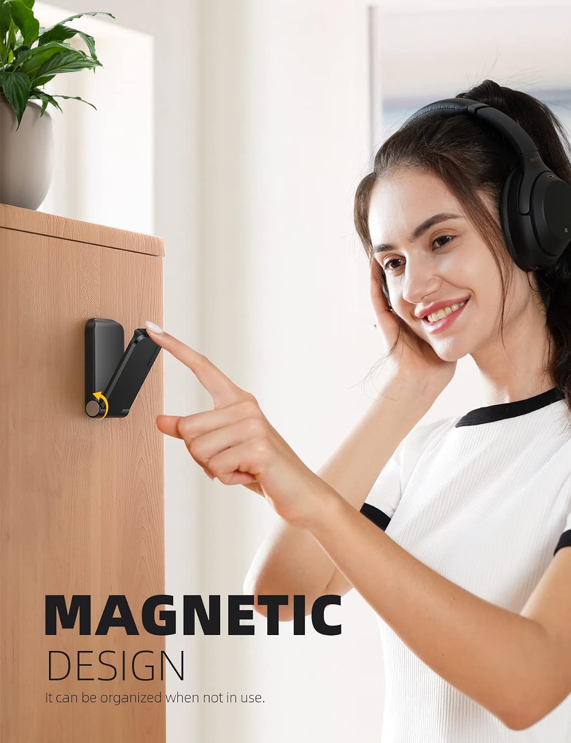 Headphone Stand, Sticky Headset Hanger, Adhesive Headphone Holder