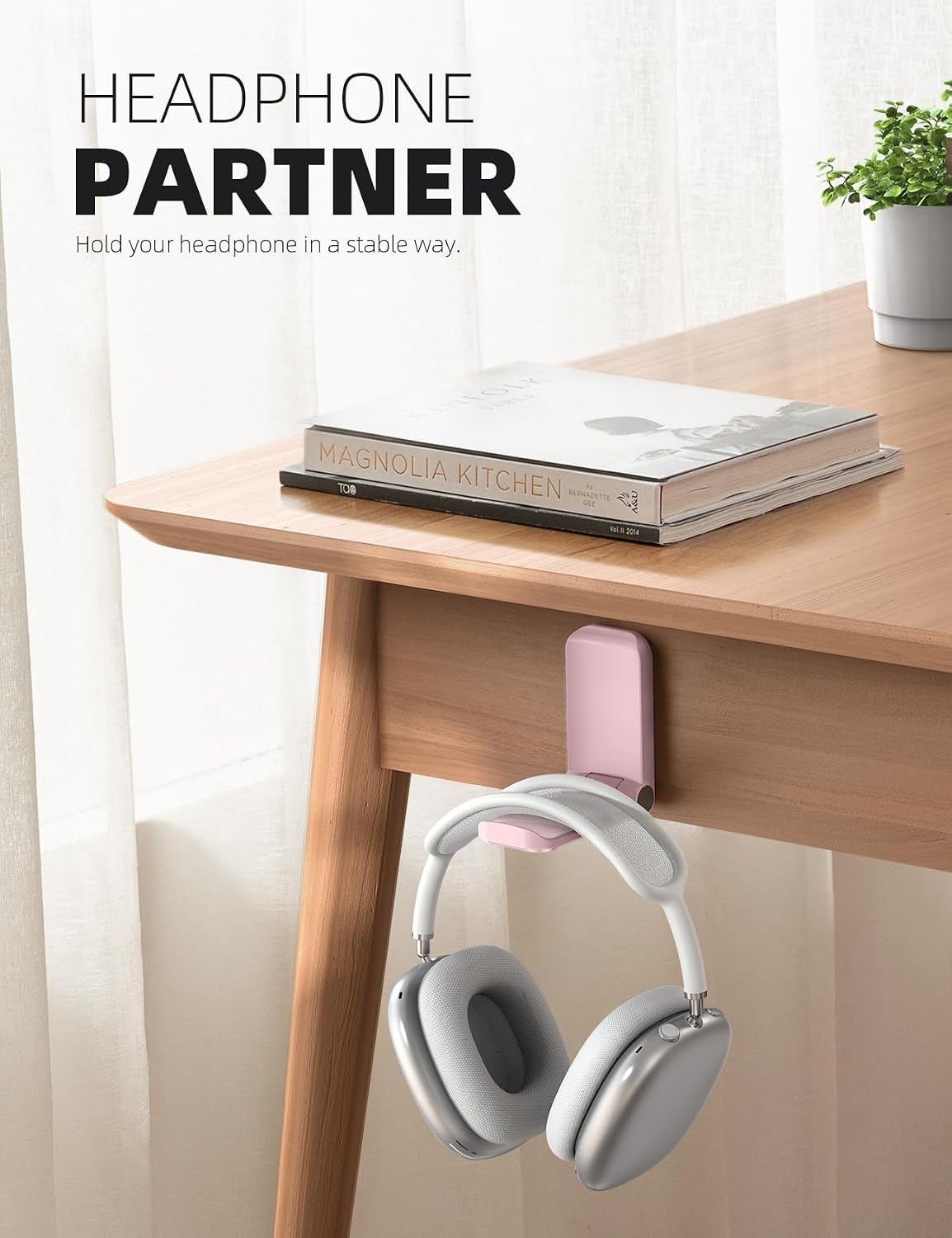 Headphone Stand, Sticky Headset Hanger, Adhesive Headphone Holder