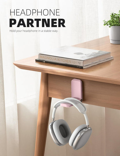 Headphone Stand, Sticky Headset Hanger, Adhesive Headphone Holder