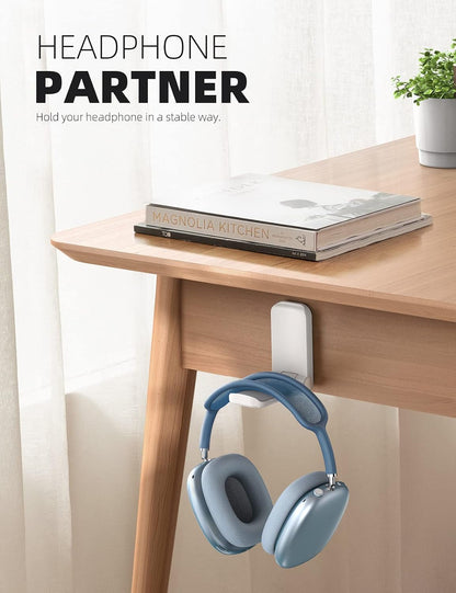 Headphone Stand, Sticky Headset Hanger, Adhesive Headphone Holder