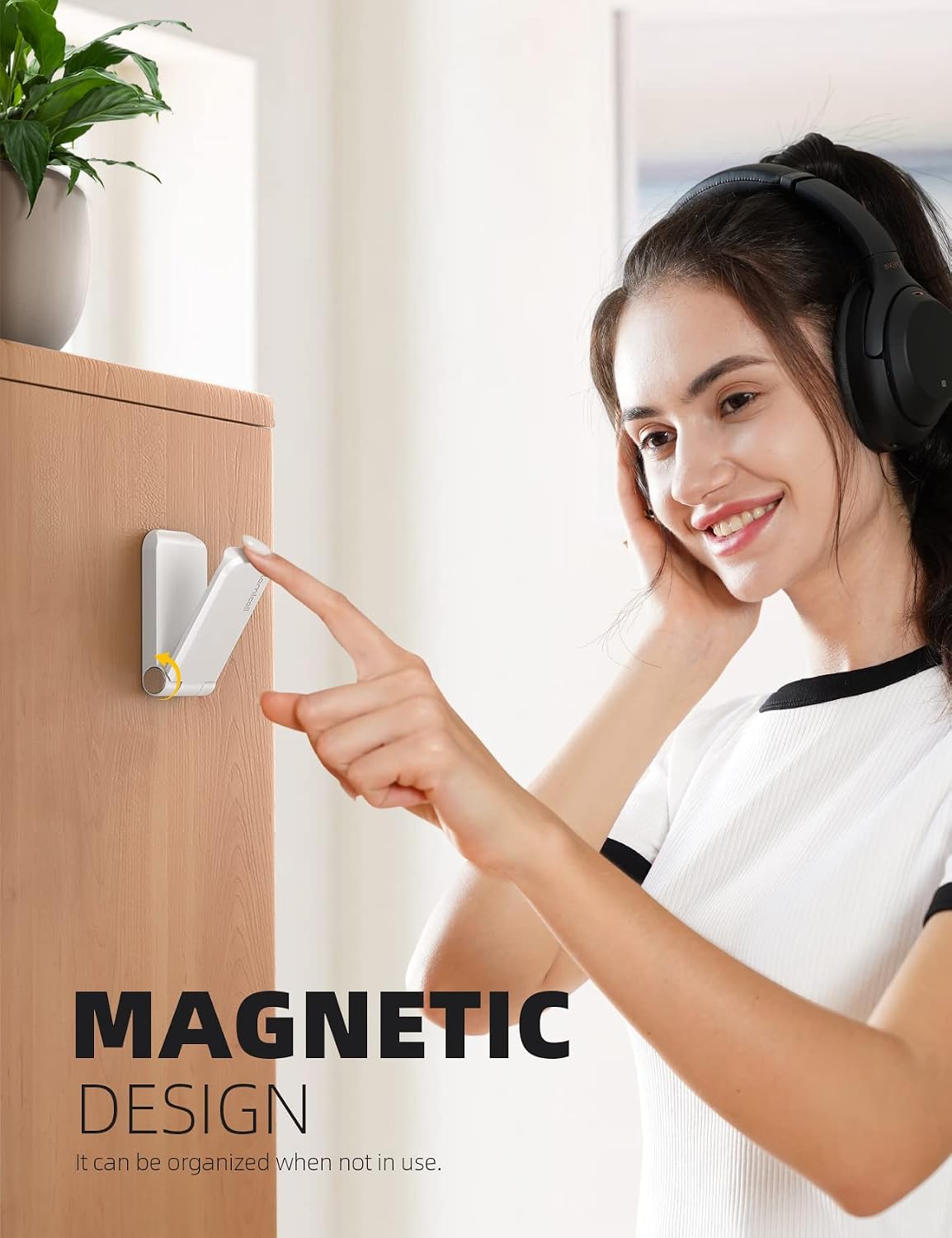 Headphone Stand, Sticky Headset Hanger, Adhesive Headphone Holder