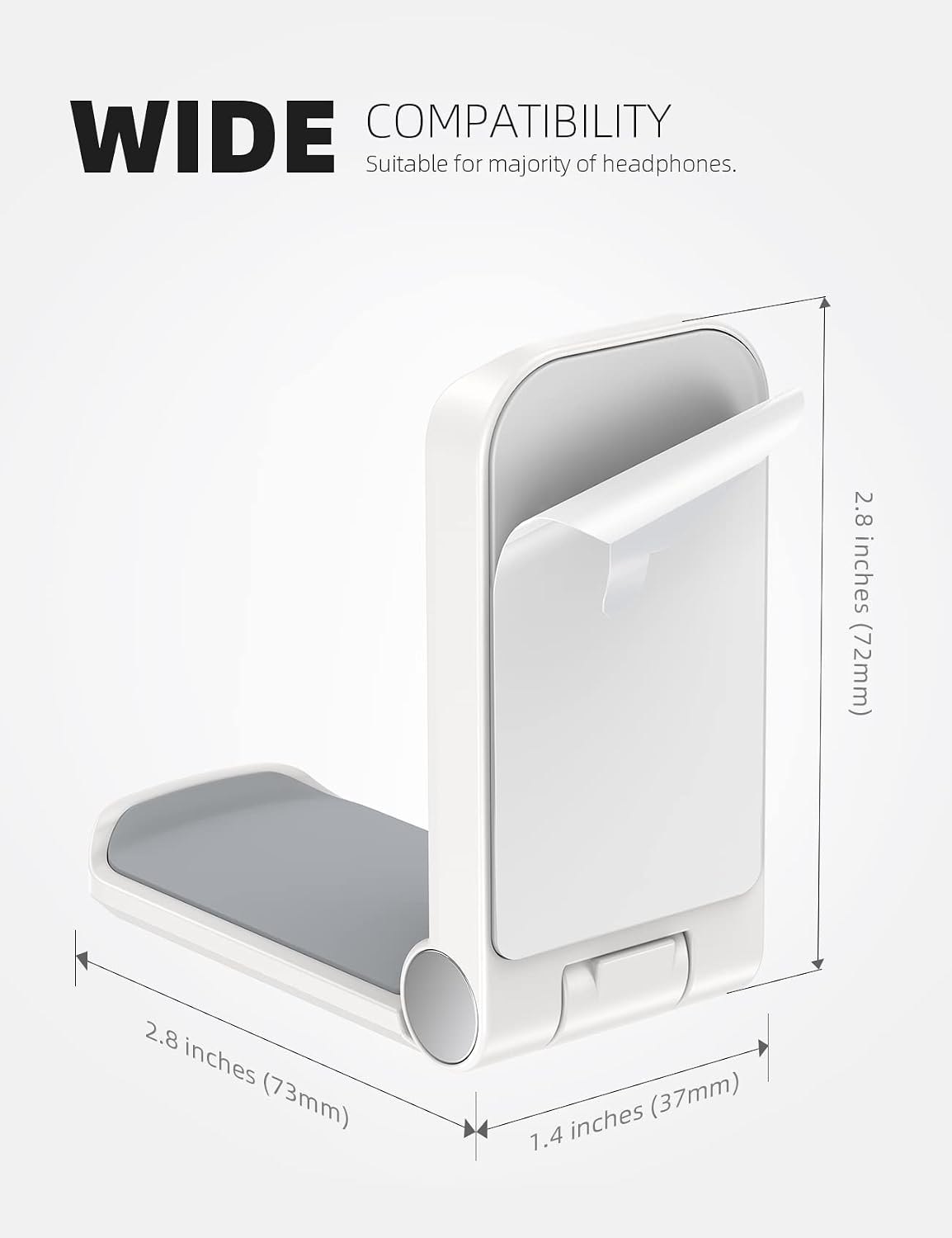 Headphone Stand, Sticky Headset Hanger, Adhesive Headphone Holder