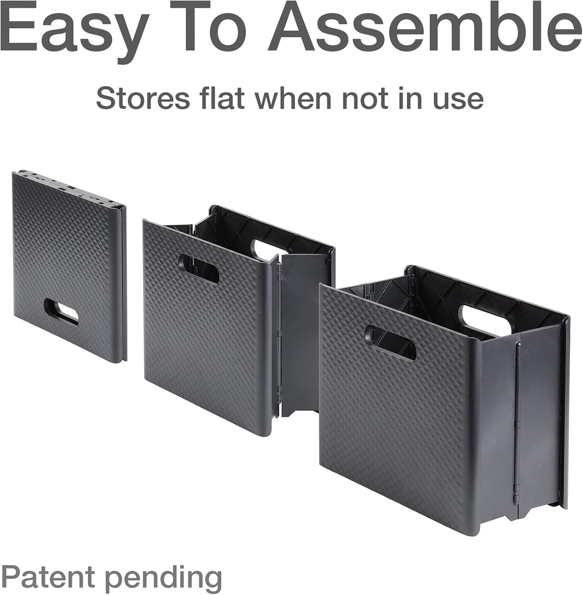 Pendaflex Mobile File Box with Handles, Easy Set Up, Collapse Down and Store Away, 13"W x 10"H x 6.5"D, Holds Letter Size Files, White (126119)