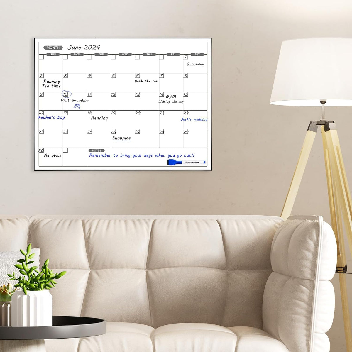 Monthly Calendar Whiteboard