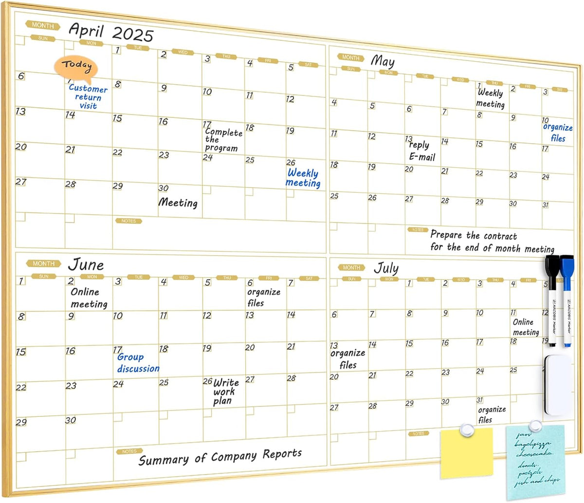Monthly Calendar Whiteboard