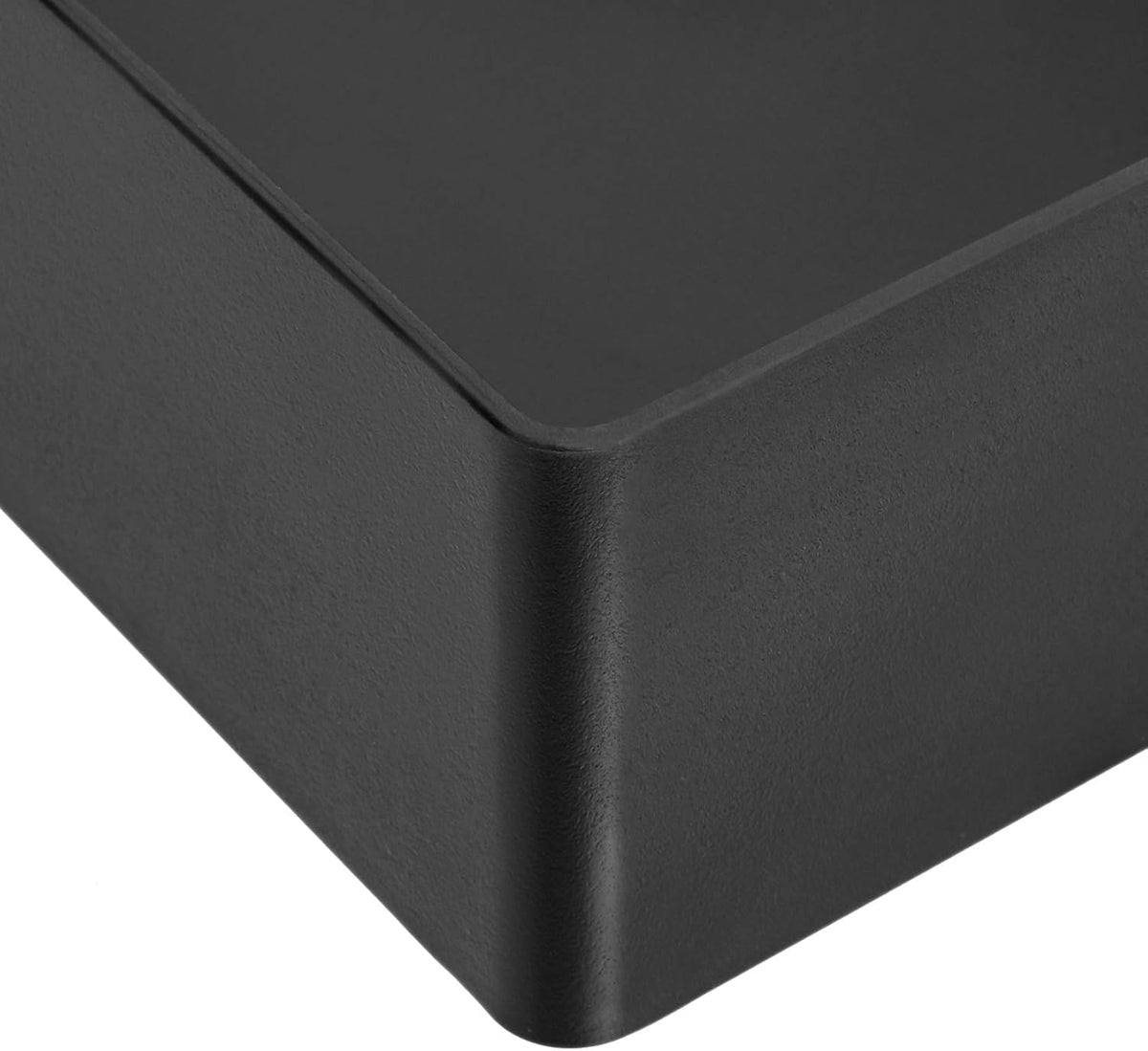 Rectangular Plastic Desk Organizer Bundle, 3 Pieces with Half Accessory Tray, Small, Black