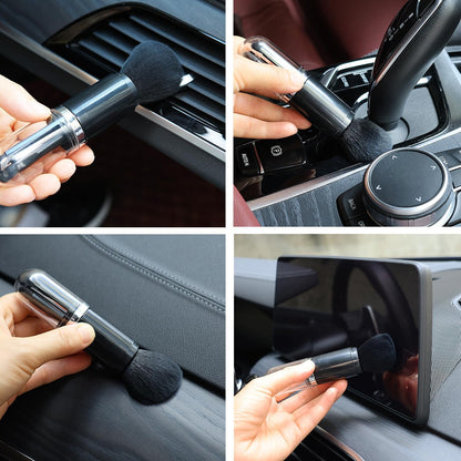 4 Pack Exquisite Duster Brush Kit, Small Dust Brushes, Feather Duster, Soft Fibers, Efficient Dust Removal, Cleaning Tool Perfect for Digital Devices, Keyboards, Car Interior, Craft, Mobile Phone