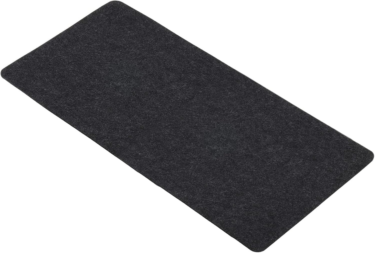 24"x12" Desk Mat Protector, Felt Dual Side Mouse Pad Writing Mat for Office Home, Gray