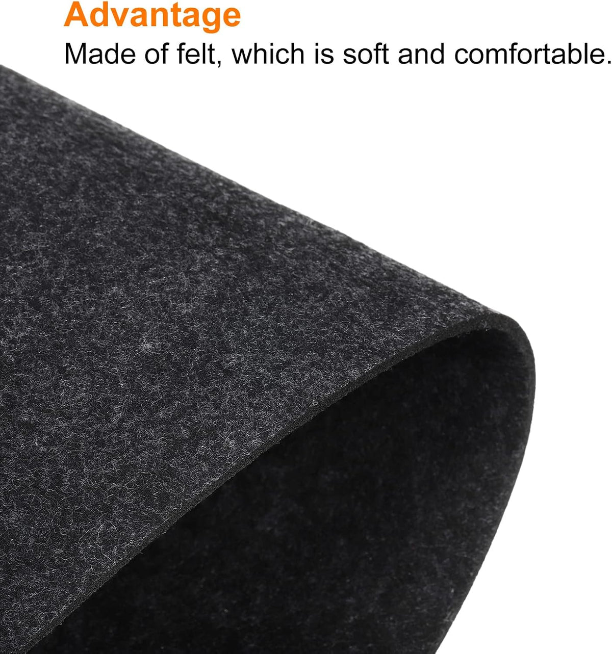 24"x12" Desk Mat Protector, Felt Dual Side Mouse Pad Writing Mat for Office Home, Gray