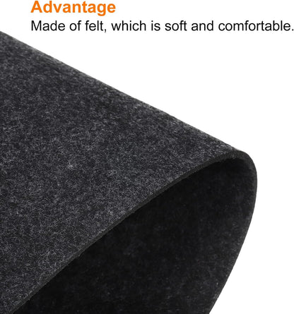 24"x12" Desk Mat Protector, Felt Dual Side Mouse Pad Writing Mat for Office Home, Gray