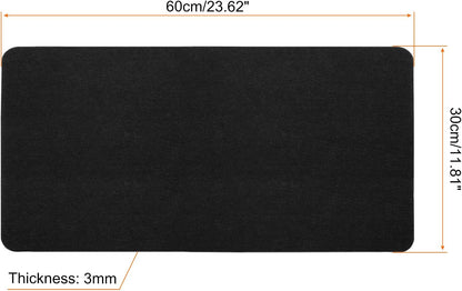 24"x12" Desk Mat Protector, Felt Dual Side Mouse Pad Writing Mat for Office Home, Gray