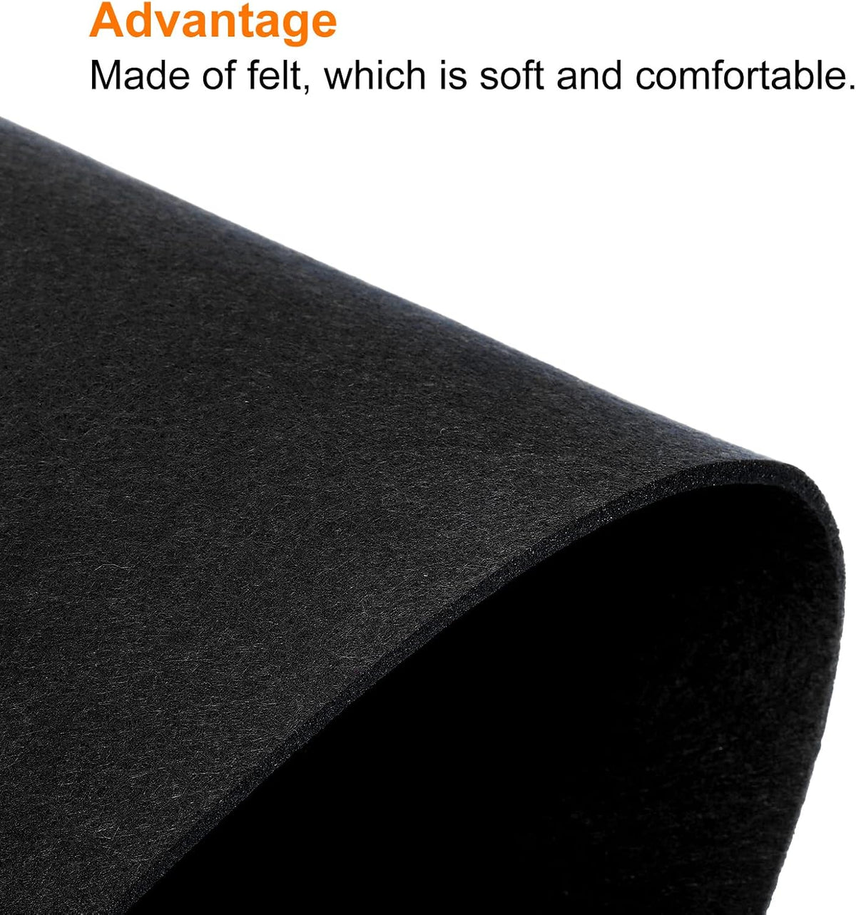 24"x12" Desk Mat Protector, Felt Dual Side Mouse Pad Writing Mat for Office Home, Gray