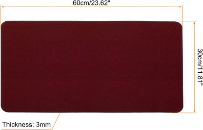 24"x12" Desk Mat Protector, Felt Dual Side Mouse Pad Writing Mat for Office Home, Gray