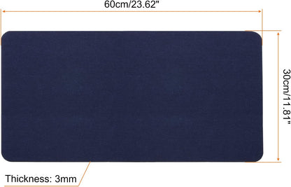 24"x12" Desk Mat Protector, Felt Dual Side Mouse Pad Writing Mat for Office Home, Gray