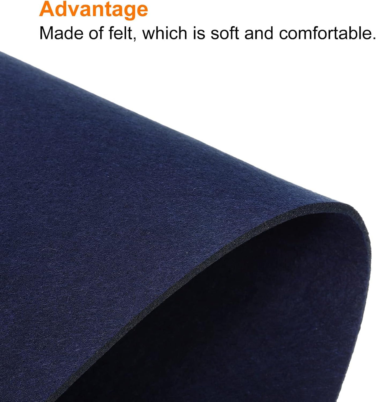 24"x12" Desk Mat Protector, Felt Dual Side Mouse Pad Writing Mat for Office Home, Gray